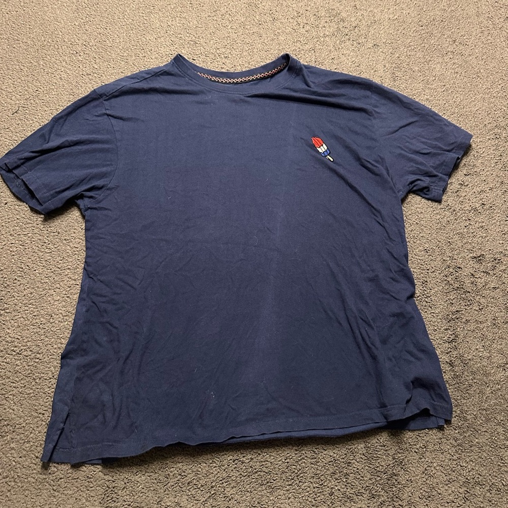 Large Blue Tee w/ Popsicle Patch